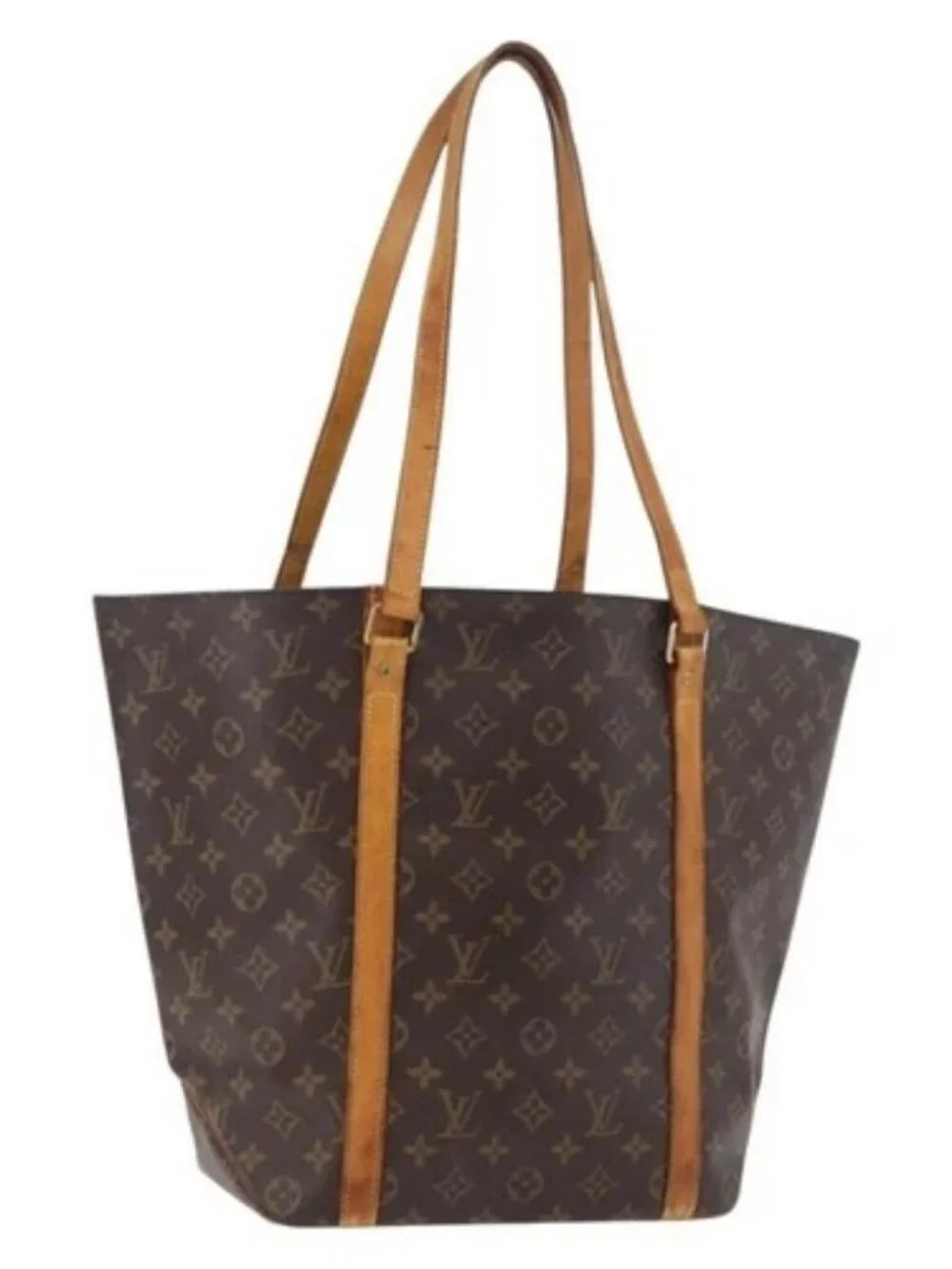 LOUIS VUITTON Monogram Sac Shopping Tote Bag M51108 LV Auth am11348